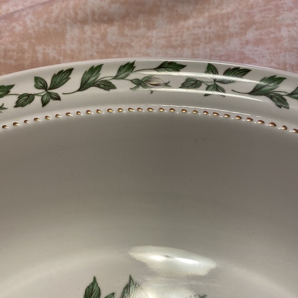 Superior Hall Quality Dinnerware Bowl & Platter Set-Cameo Rose Pattern - Picture 7 of 8